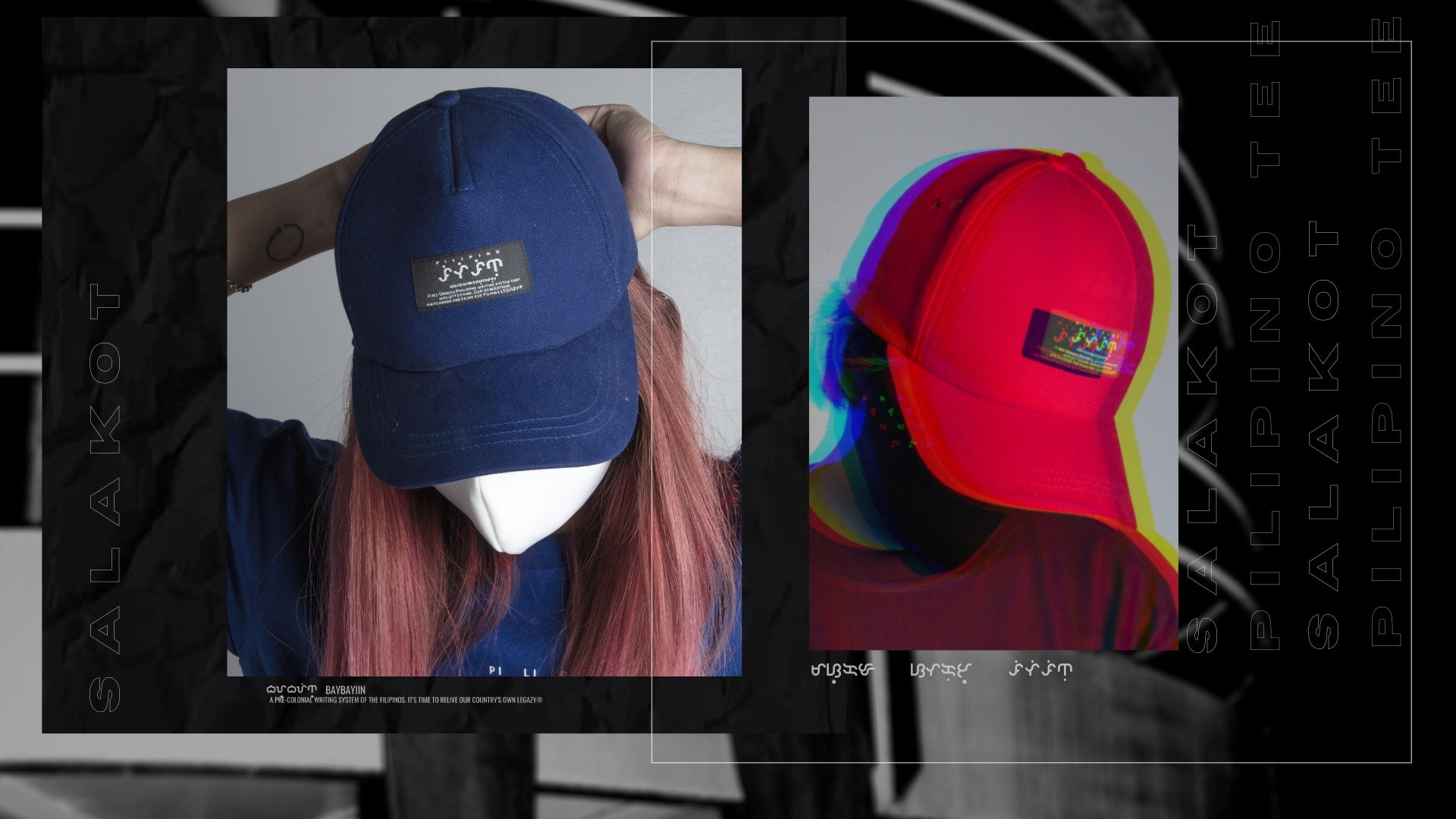 Salakot. // Baybayin Caps